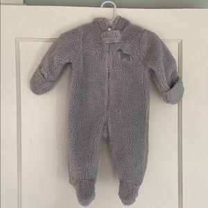 Fuzzy winter bodysuit